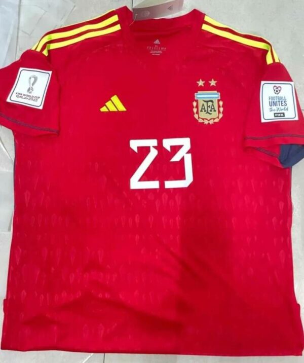 Camiseta Adulto Portero Argentina 2 Mundial 2022