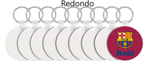 Llaveros de madera estampados con sublimación - Imagen 4