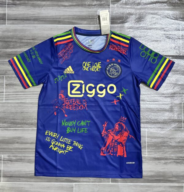 Camiseta Especial Ajax Bob Marley azul oscuro
