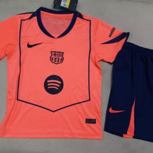 Conjunto Niño Barcelona temporada 25/26 Tercera equipación