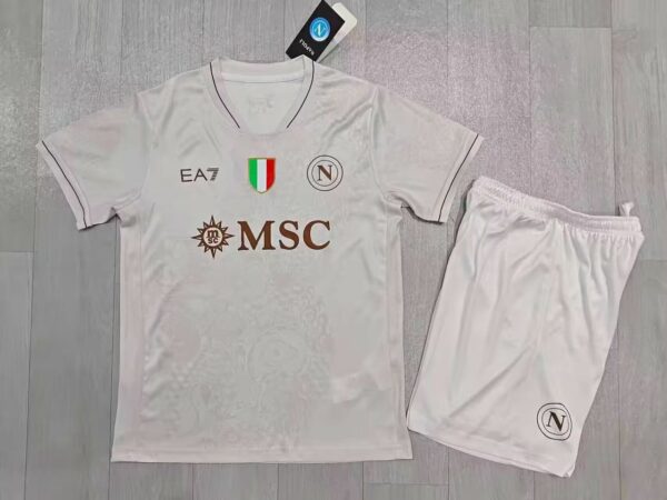 Conjunto Niño Napoli temporada 25/26 Segunda equipación